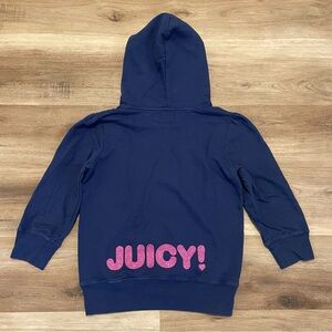 Vintage Y2K Juicy Couture 3/4 Short Sleeve Hoodie Women’s Medium Blue